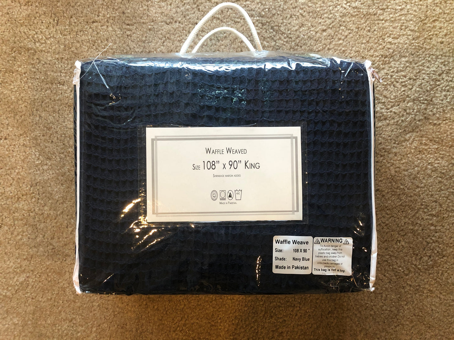 Cotton Thermal Blanket Waffle weave 3D design